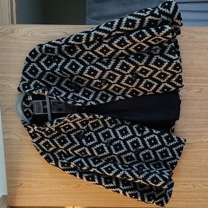 L.A.M.B. Wool Jacket Black and White